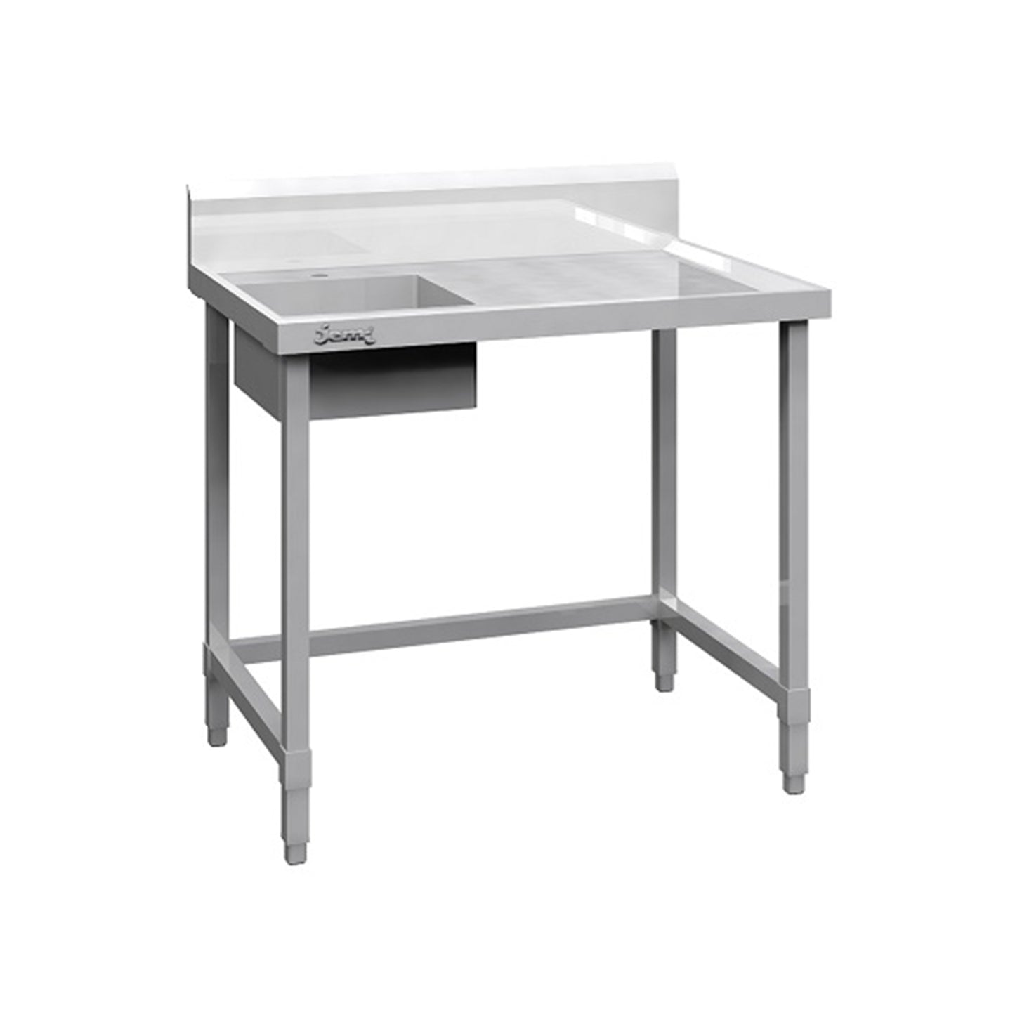 B-GWSM-100L S/S GLASS WASHER STATION - LEFT HAND SIDE SINK