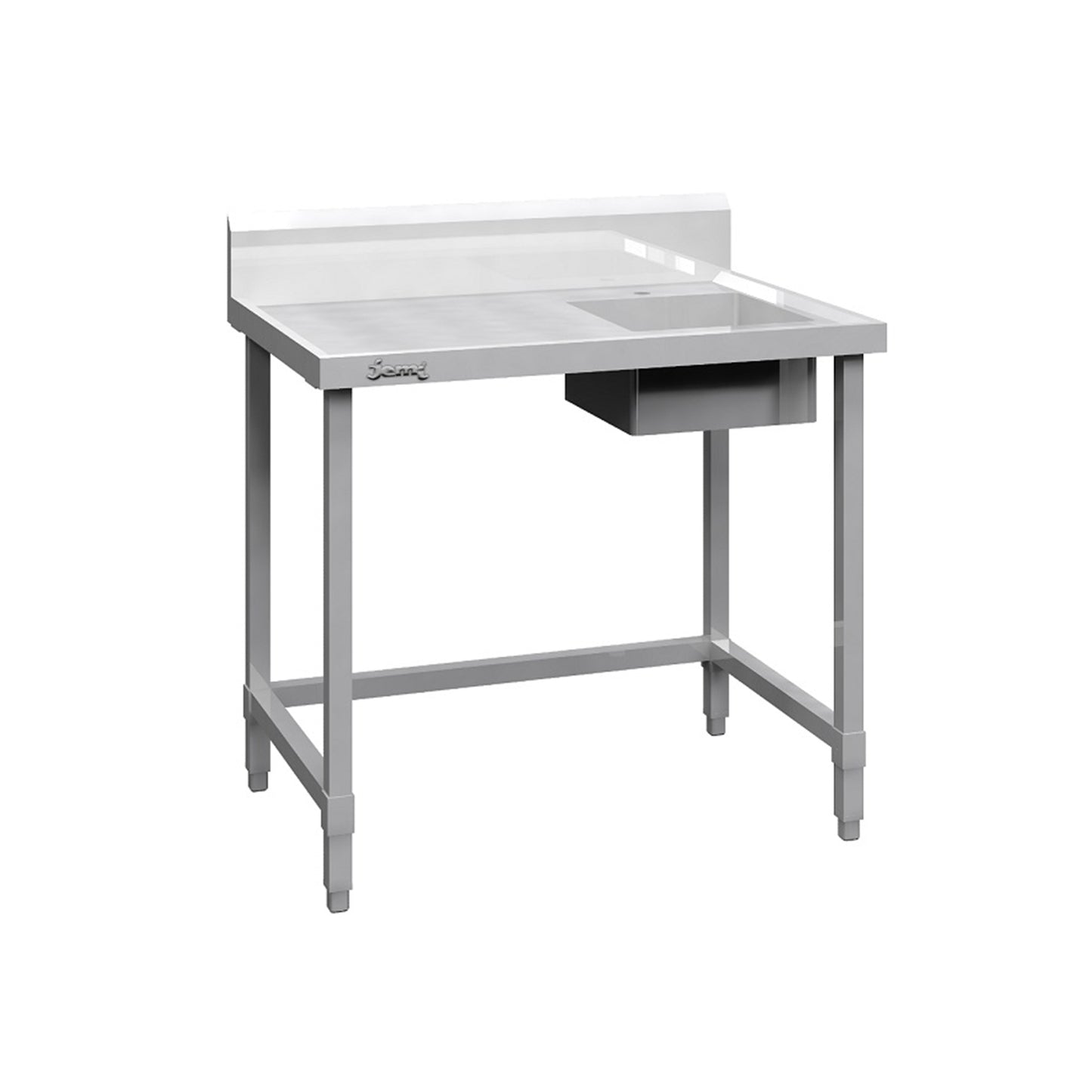 B-GWSM-100R S/S GLASS WASHER STATION - RIGHT HAND SIDE SINK