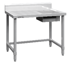 B-GWSM-100R S/S GLASS WASHER STATION - RIGHT HAND SIDE SINK