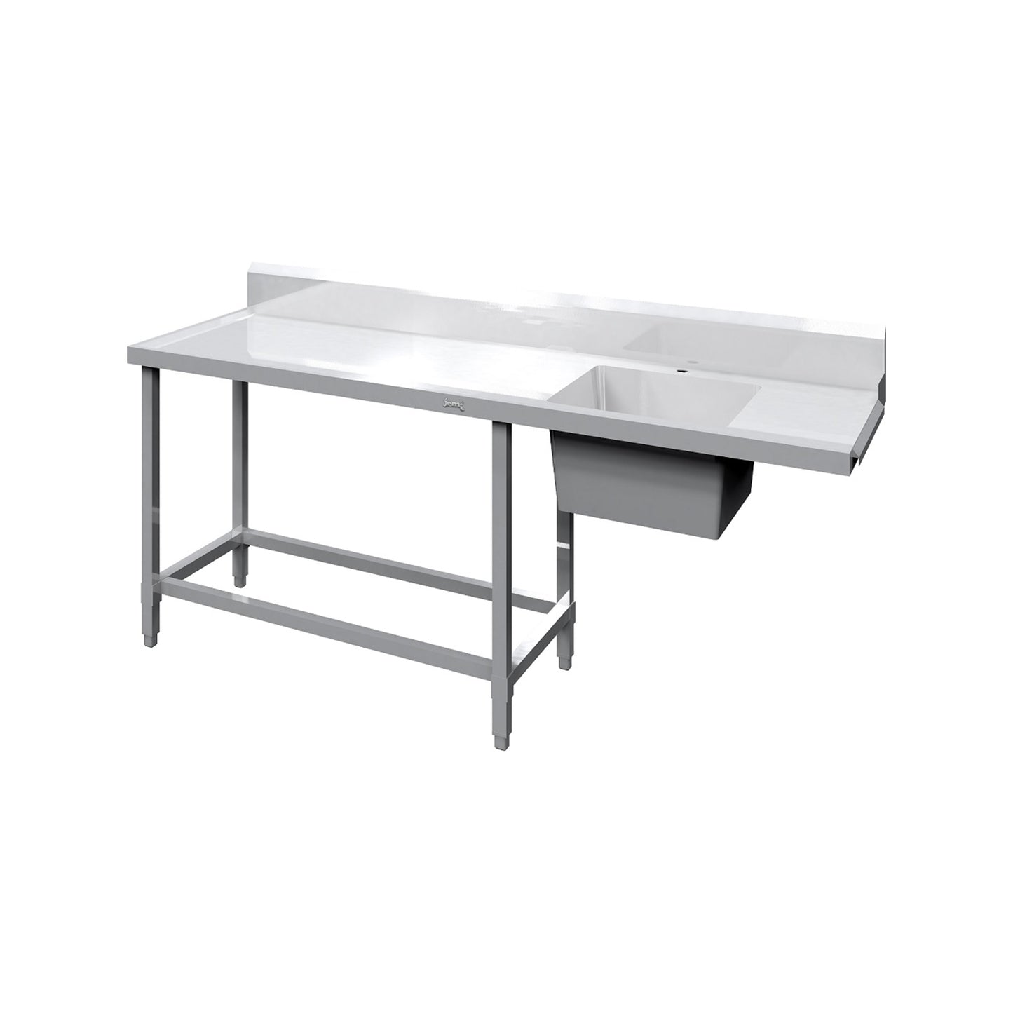 B-ISL-2000-S-S INLET BENCH LEFT HANDED WITH SINK
