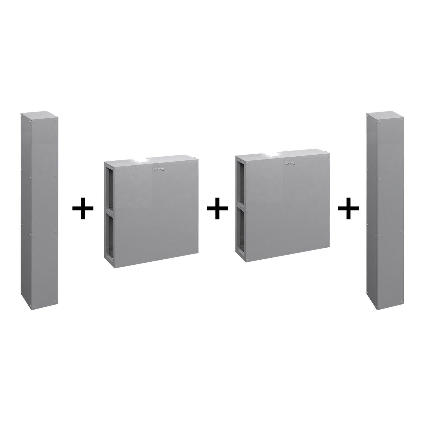 B-SPW-S-ONE STAINLESS STEEL MODULAR SPINE WALL