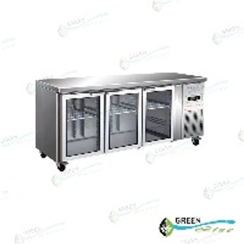 BBG3DGN 3 GLASS DOOR VALUE BENCH FRIDGE