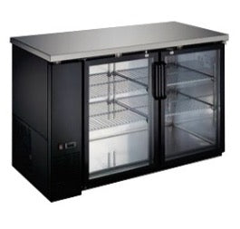 GLBAC2D-11 BACK BAR KEG FRIDGE GLASS 2 DOORS 1145MM