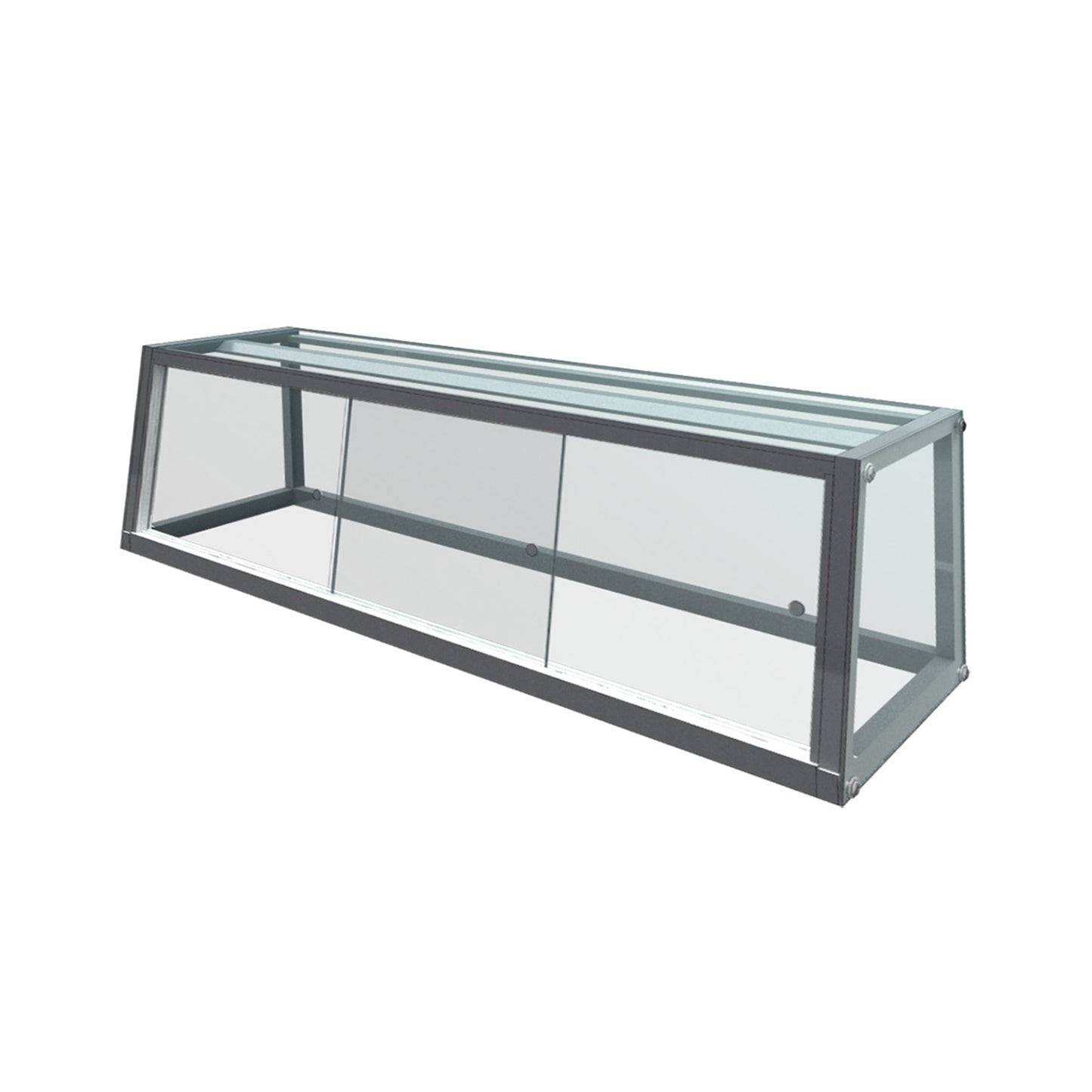 GLSACAN-15 2 DOOR 1500 MM GLASS CANOPY + LED