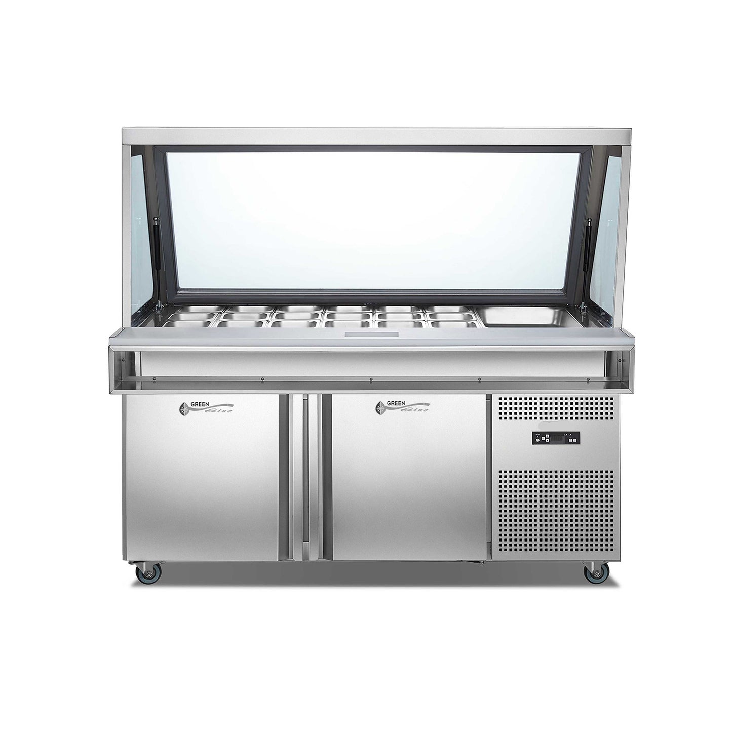 GLSACA-15 FOOD PREPARATION FRIDGE + CANOPY