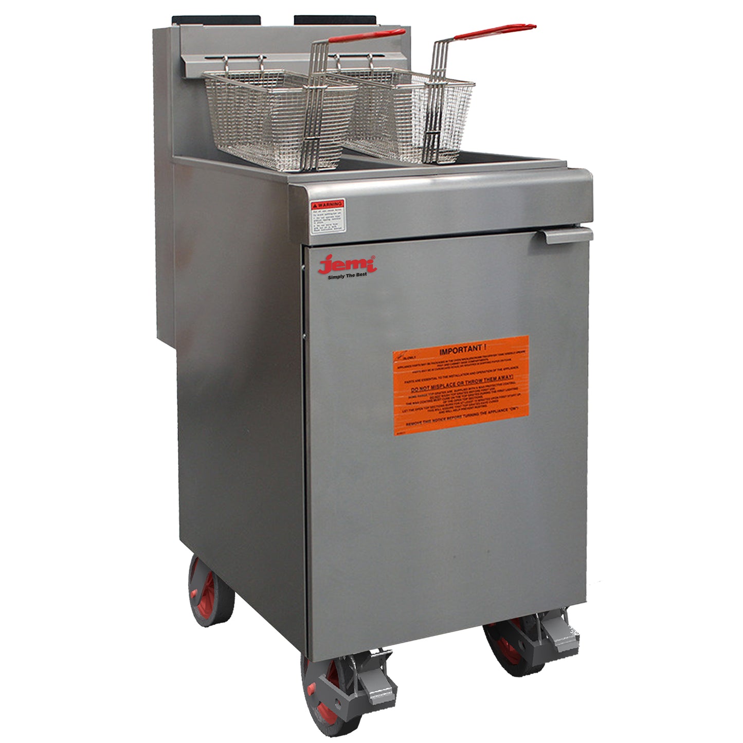 JEMI-FF-500D JEMI DEEP FRYER DOUBLE TANK-500