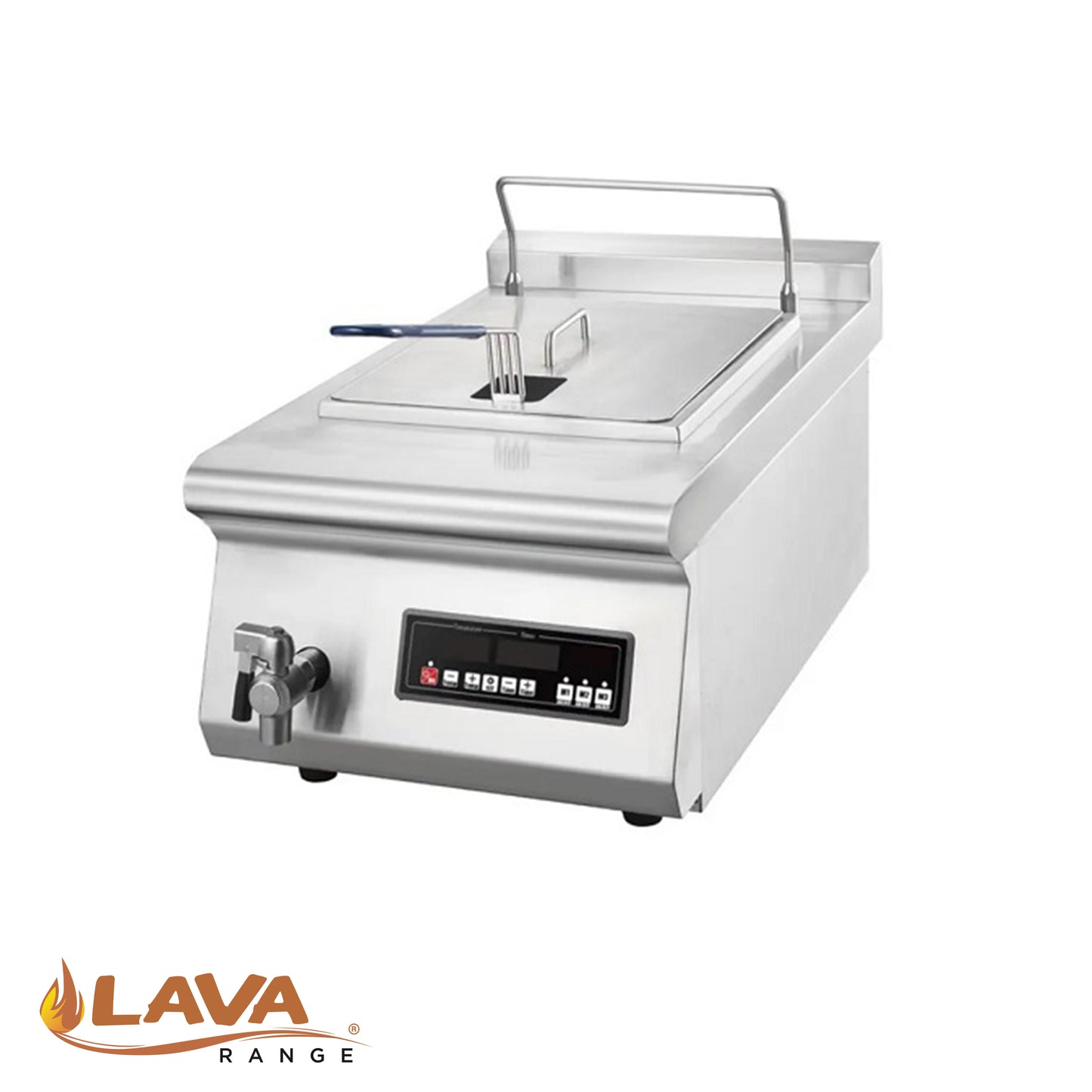 LDEASF-2-2A LAVA TABLE TOP IND. SINGLE TANK DEEF FRYER 400