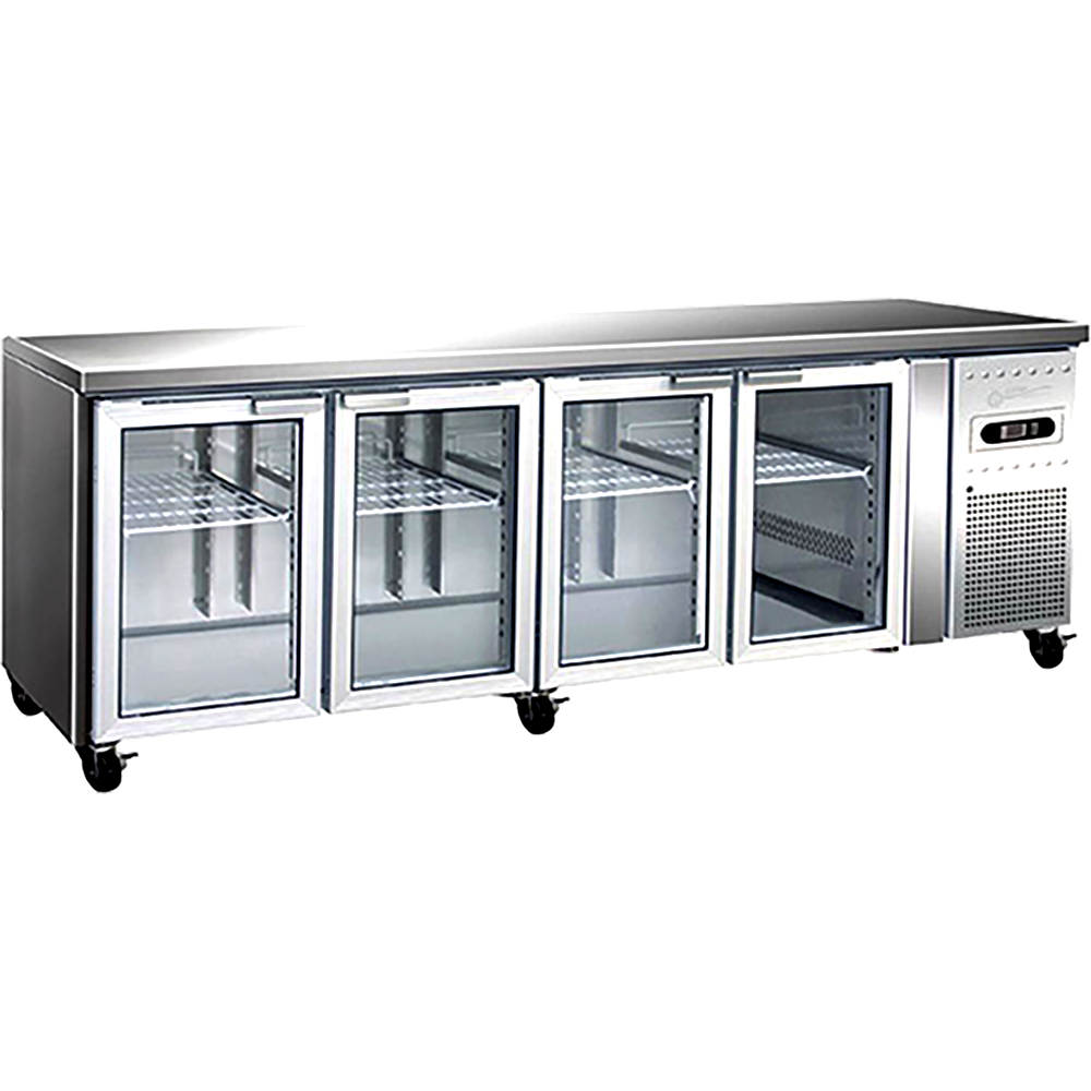 BG4DCC-2230 FOUR GLASS DOOR PREMIUM BENCH FRIDGE 616 LITRES CAPACITY