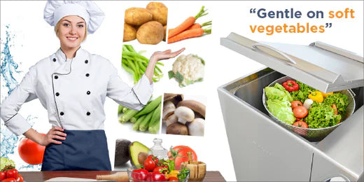 Automate Fruit & Vegetable Washing with our Water & Energy Saving Commercial Vegetable Washer!