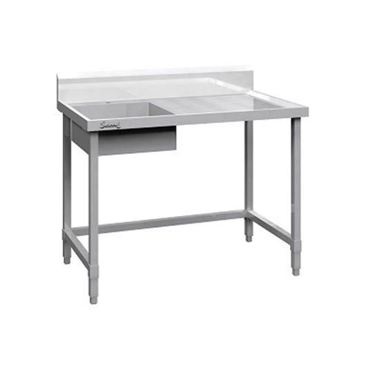 B-DWSM-120L s/s DISH WASHER STATION - RIGHT HAND SIDE SINK