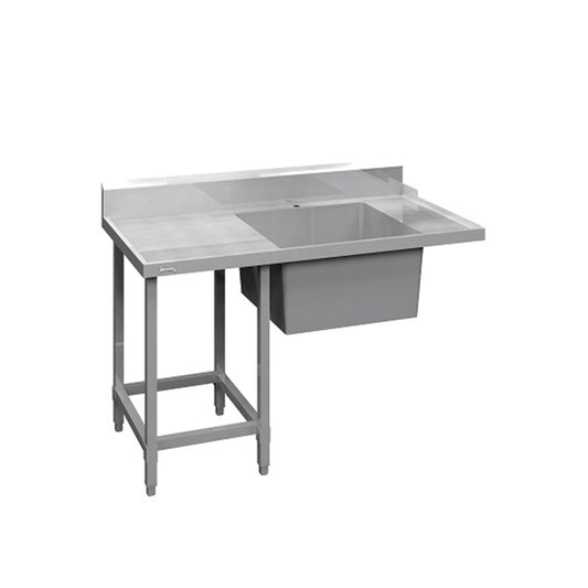 B-ISL1500-PS INLET BENCH FOR POT-WASHING MACHINE (LEFT HANDED)