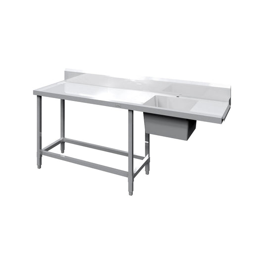 B-ISL-2000-S-S INLET BENCH LEFT HANDED WITH SINK
