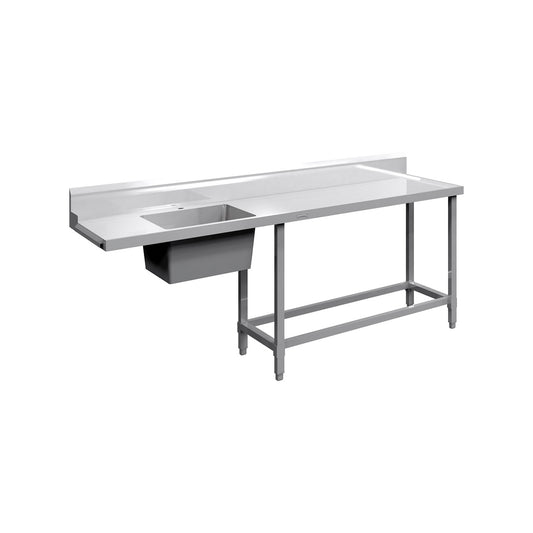 B-ISR-2000-S-S INLET BENCH RIGHT HANDED WITH SINK