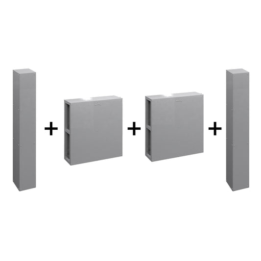 B-SPW-S-ONE STAINLESS STEEL MODULAR SPINE WALL