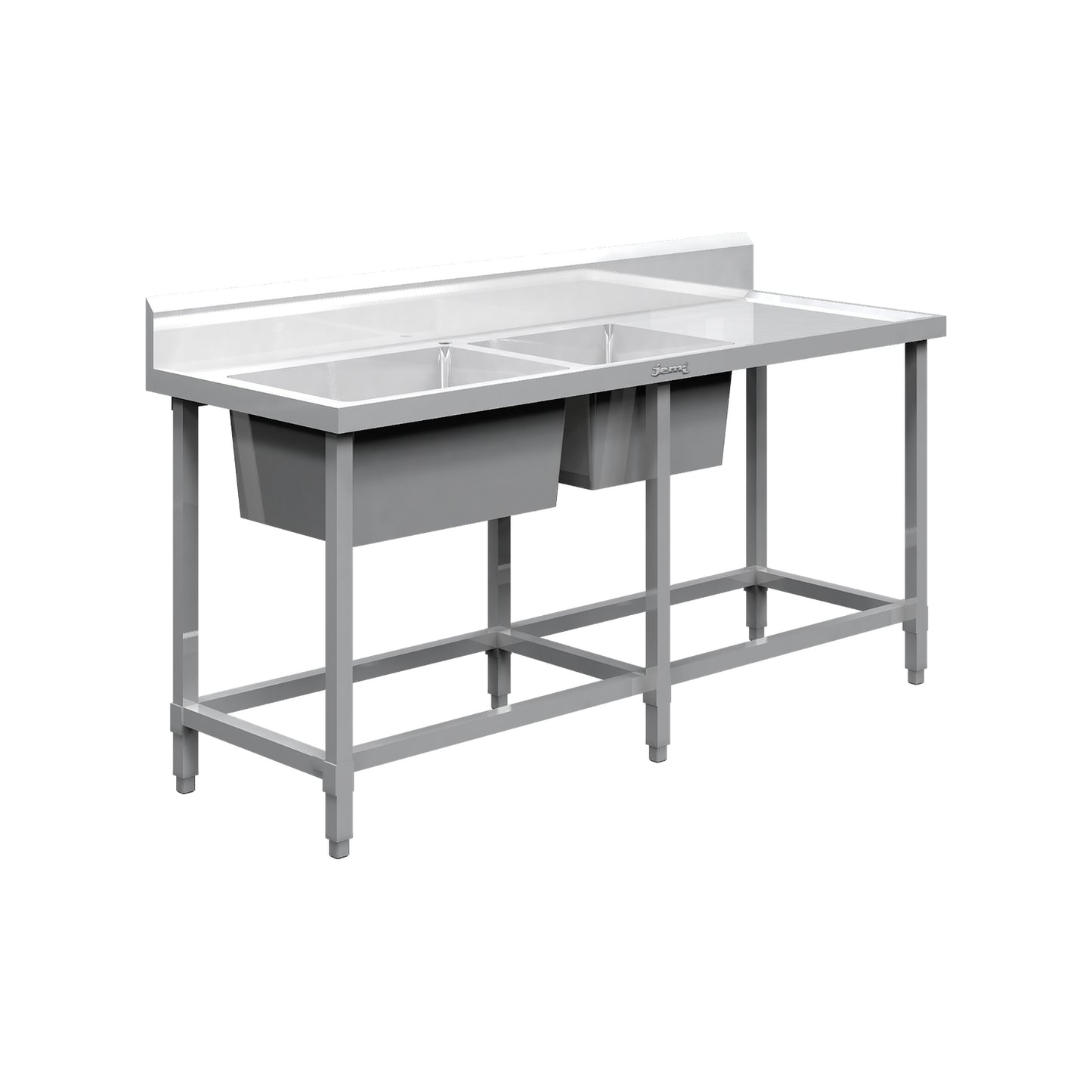 B-WB2S-1800L WET BENCH 2 LEFT SINK