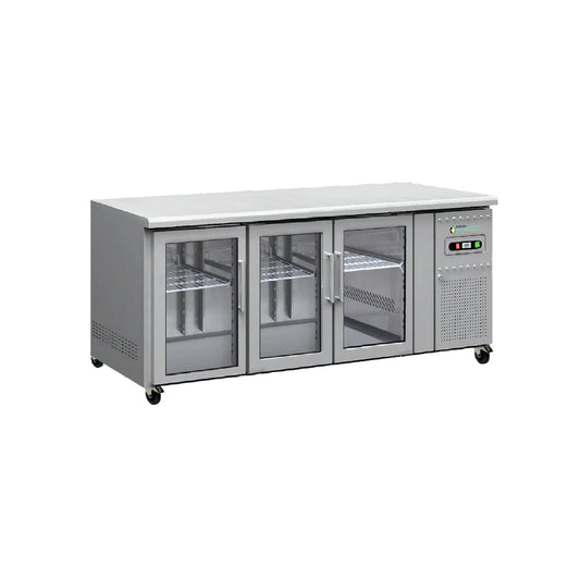 BBG3DGN 3 GLASS DOOR VALUE BENCH FRIDGE