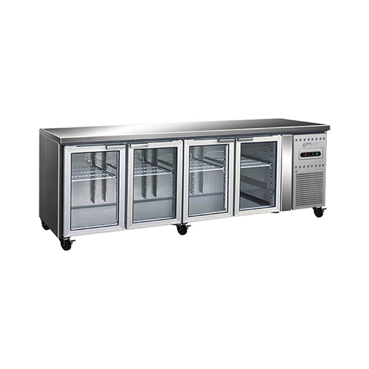 BBG4DGN 4 GLASS DOOR VALUE BENCH FRIDGE
