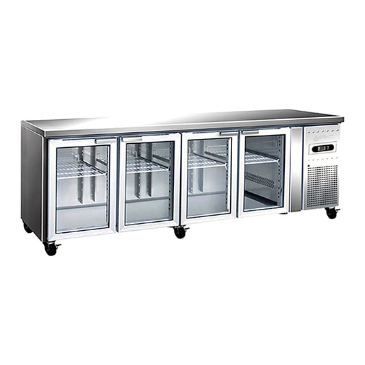 BBG4DGN 4 GLASS DOOR VALUE BENCH FRIDGE