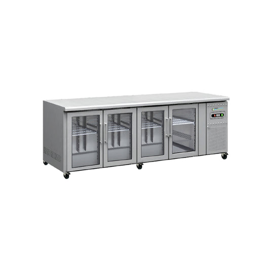 BG4DCC-2230 4 GLASS DOOR PREMIUM BENCH FRIDGE 616 LITRES CAPACITY