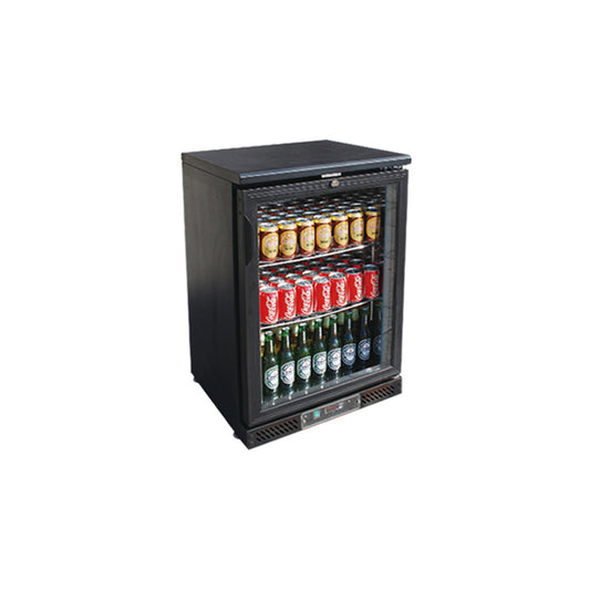 GLBE129A SINGLE DOOR VALUE BACK BAR FRIDGE 600MM 138 LITRE CAPACITY