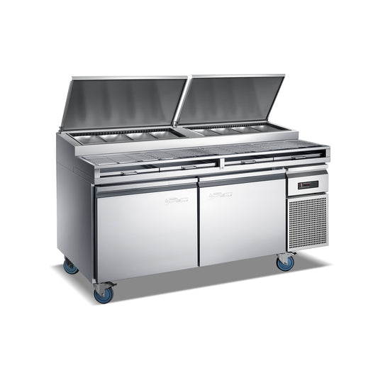 GLPZS17 PIZZA PREP FRIDGE 2 DOORS 572 LITRES CAPACITY