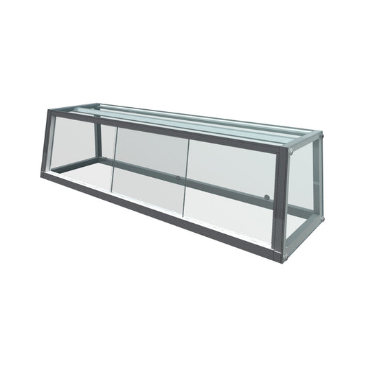 GLSACAN-2D15M 2 DOOR 1500 GLASS CANOPY + LED