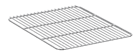 LALG1.1M S/S GRID TRAY (PLAIN) FOR GN 1/1
