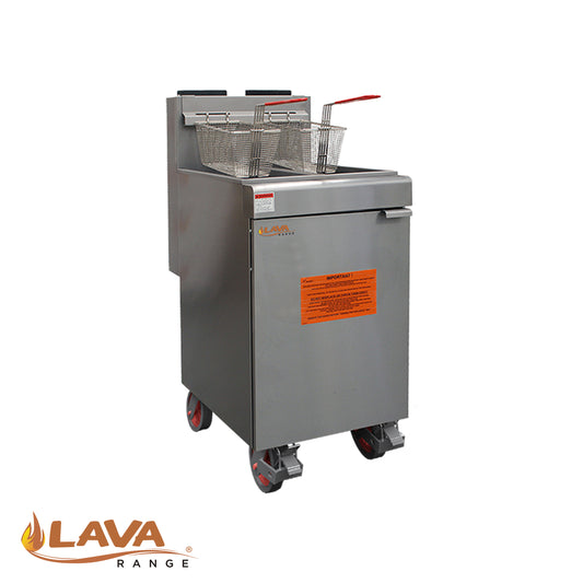 LAVA-DF-500D LAVA DEEP FRYER DOUBLE TANK-500