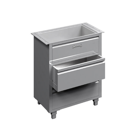 SSDR3 3 DRAWS STAINLESS STEEL DRAWERS